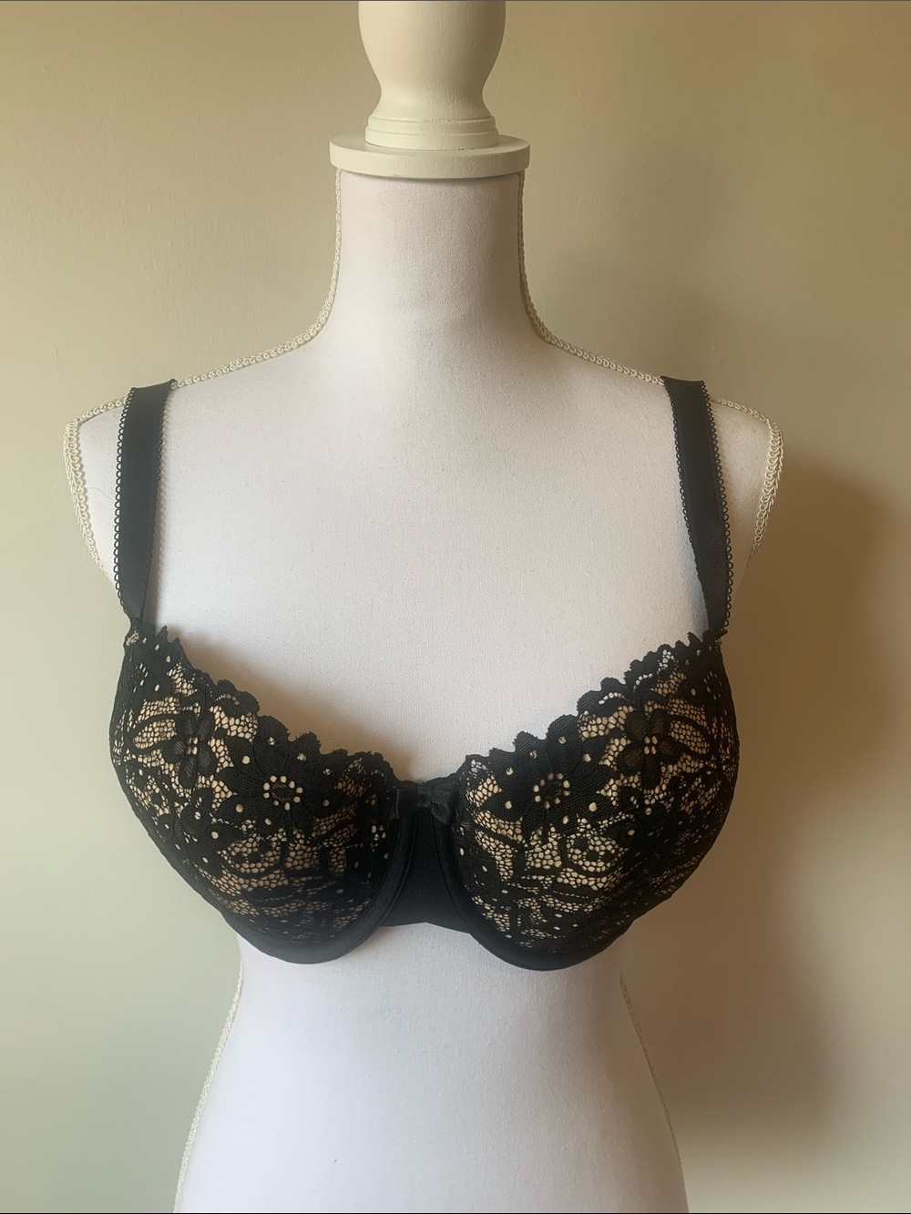 NWOT Curvy Kate Black Lace Bra Sz 32F / 32DDD